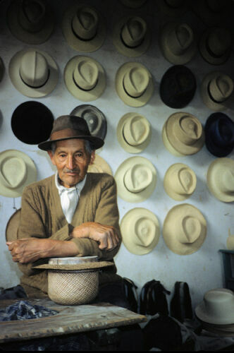 Handmade Fairly Traded Genuine Panama Hat from Ecuador - Hand Woven - Rolling