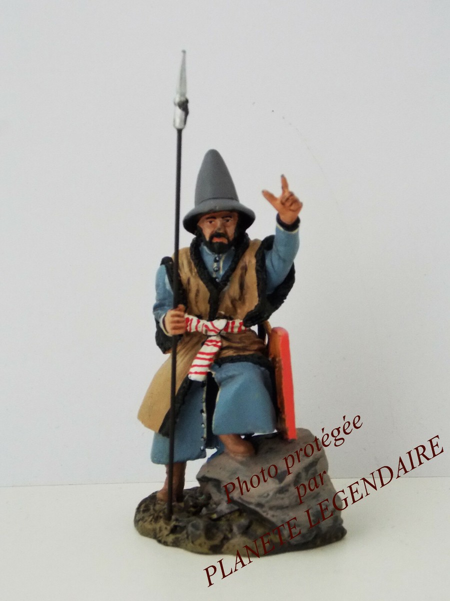 Soldat jouet en étain peint Indians #2 Amérindiens 54 mm | Lot de 5