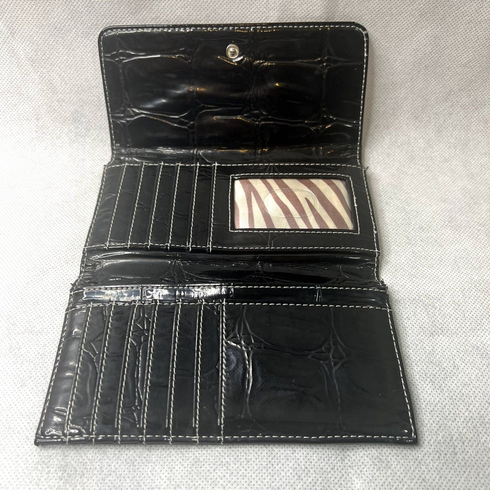 Guess Logo Wallet Trifold Basic Neutral - image 5