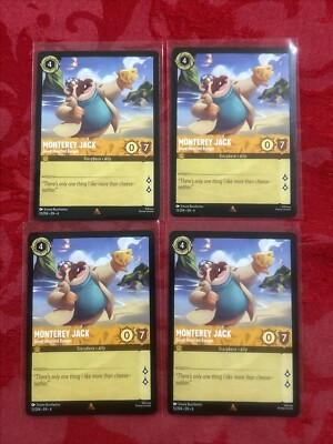4x Disney Lorcana Azurite Sea - Monterey Jack - Good-Hearted Ranger | 13/204 x4