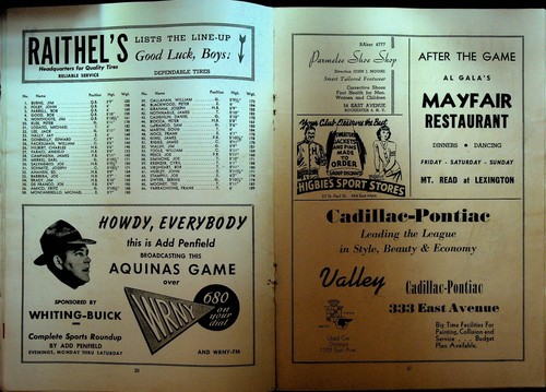 Bishop Byrne Texas v Aquinas High School Rochester NY Football Program 1949 - Picture 4 of 5