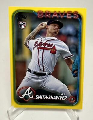 2024 Topps Series 1 - A.J. Smith-Shawver - ROOKIE - YELLOW - #117
