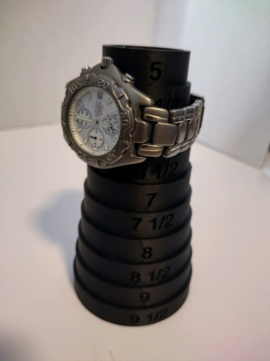 RaRe,Men's 44mm Citizen Titanium Chronograph WR200 Diver's Watch