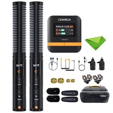COMICA VM40 Combo Wireless Shotgun Microphone,2.4G Super Cardioid Polar Patte...
