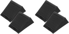Wheel Chocks Heavy Duty Rubber Tire Stoppers 4.72X3.93X5.90In Non-Slip Car Wheel