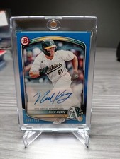 Nick Kurtz 2025 Bowman Baseball True Blue Prospect Auto /150 BPA-NK Athletics RC