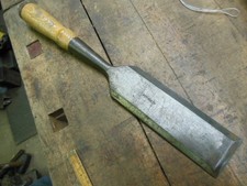 vintage AETCO USA bevel edge socket chisel 2" wide old carpenter tool