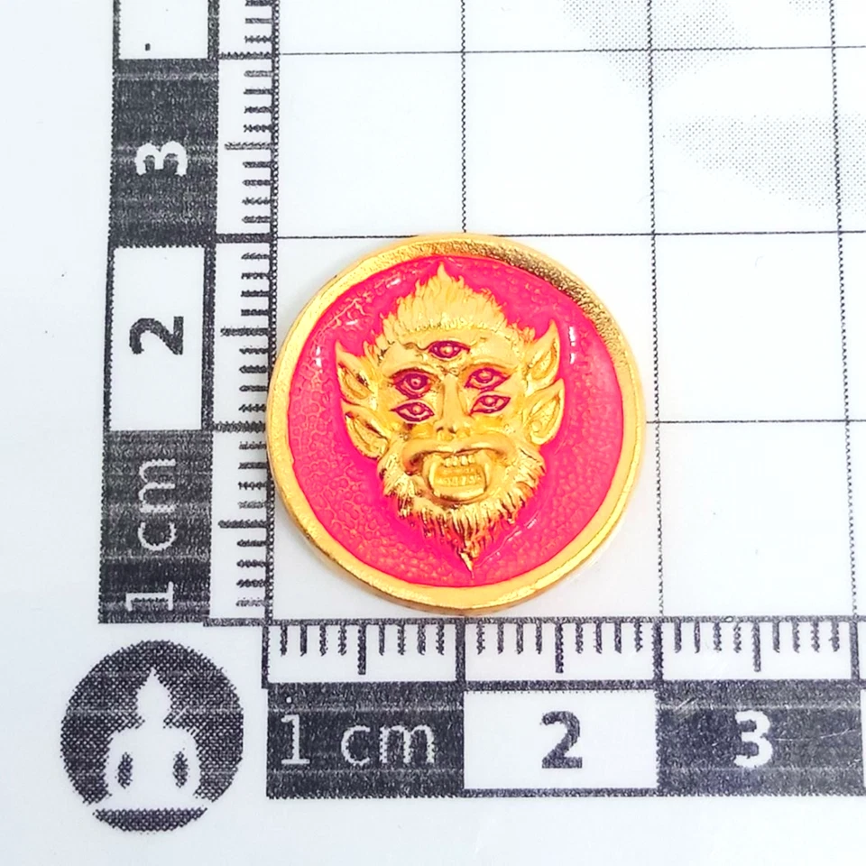 Moneda SiHuHaTa 4ears5eyes Oro+Rosa KB Subin BE.2561 Amuleto Tailandés Juego Suerte Foto 3 de 4