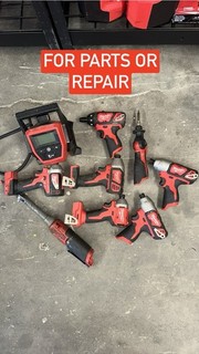 Lot of (9) Various Milwaukee Tools | FOR PARTS OR REPAIR