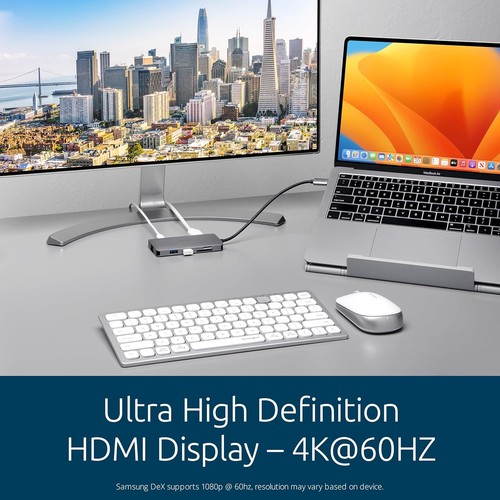 Kensington UH1400P USB-C 8-in-1 Driverless Mobile Laptop Dock, Universal, 8 Port - 第 6/10 張圖片