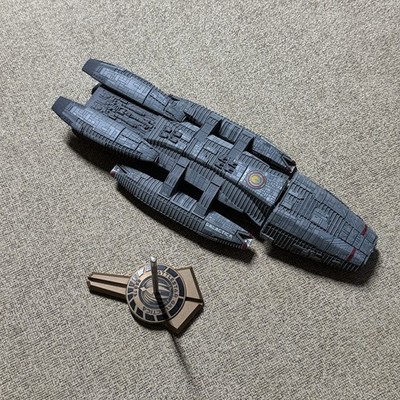 Moebius Models Battlestar Galactica 1:4105 Scale Model Kit 2012 Built Needs Glue