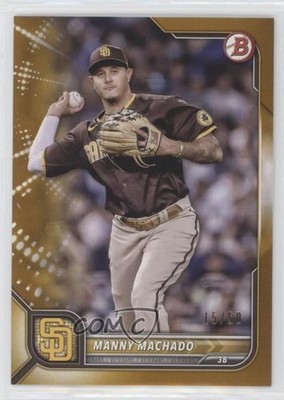 2022 Bowman Gold Border 15/50 Manny Machado #66 o7m