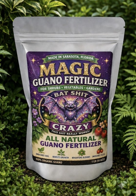Bat Sh;t Crazy Magic Guano Granule Fertilizer for Flowers, Veggies (powder)