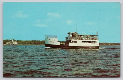 Vintage C.G. Richter Washington Island Ferry Door County Wisconsin Postcard