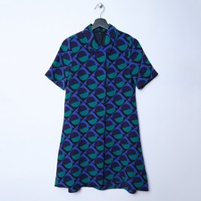 Marc By Marc Jacobs 60s Retro Twee Psychedelic Graphic Art Tent Shift Dress XS