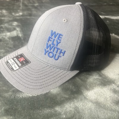 Richardson 112 Trucker Hat MidContinent  We Fly With You  Gray/Black Snapback