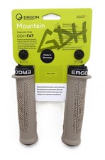 Empuñaduras Ergon GDH Fat Downhill MTB - Diseño ergonómico de goma, gris muerto
