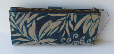 Patricia Nash Greek Floral Nazari Genuine Leather RFID Wallet NEW