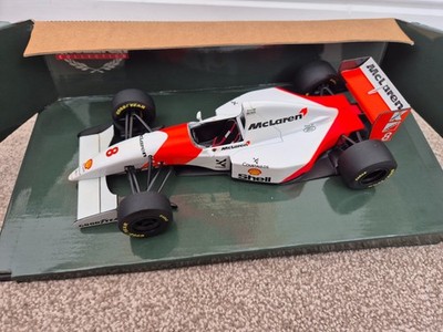 Miniature F1 McLaren MP4/8 #8 D'Ayrton Senna – Minichamps 1/18, 1993, Formule 1 Blanche, Modèle Rare
