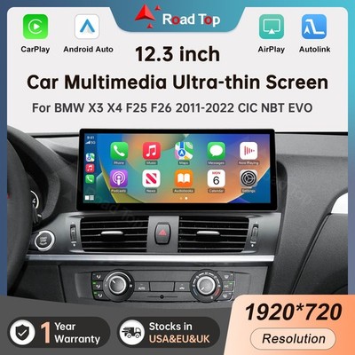 12,3'' Wireless CarPlay Touchscreen Stereo für BMW X1 F48 2011-2022 Plug & Play