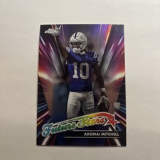 2024 Topps Chrome Football Future Stars #FS-25 Adonai Mitchell RC Colts