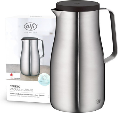 Alfi STUDIO TT 1,0L, Stainless Steel, Isolierkanne Aus Doppelwandigem Edelstahl
