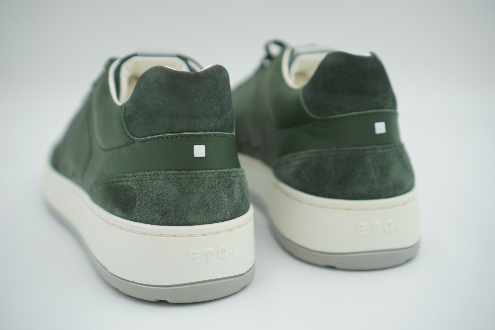 Men ETQ Amsterdam Sneakers Genuine Leather & Suede Green EU43 UK9 US10 RPR image 8