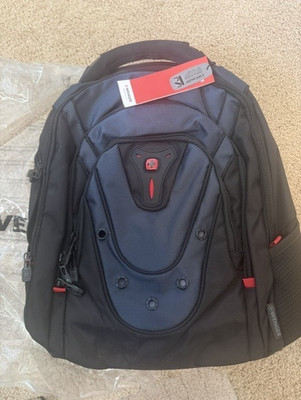 New - Wenger Swiss Gear Ibex Pro 16-Inch Laptop Backpack Bag Black/Navy