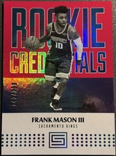 2017-18 Panini ROOKIE Credentials Red Frank Mason III #28 Kings 142/29Card!. rookie card picture