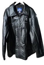 Reebok NFL Oakland Raiders Black Leather Jacket XXL
