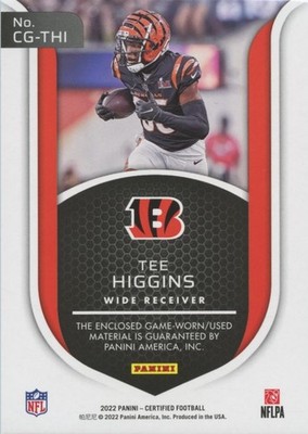 Tee Higgins 2022 Certified Gamers Game Worn Patch Bengals 22/75 | eBay
