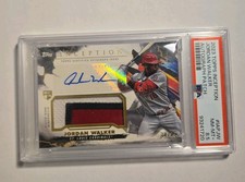 Topps 2023 Inception Jordan Walker Inception Auto Patch RC IAP-JW /75 PSA 8.5