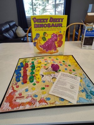 Dizzy Dizzy Dinosaur 1993 Pressman Wind-Up Dino Complete