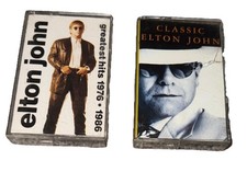 Lot of 2 Elton John Cassettes Greatest Hits 1976-1986 Classic Elton John
