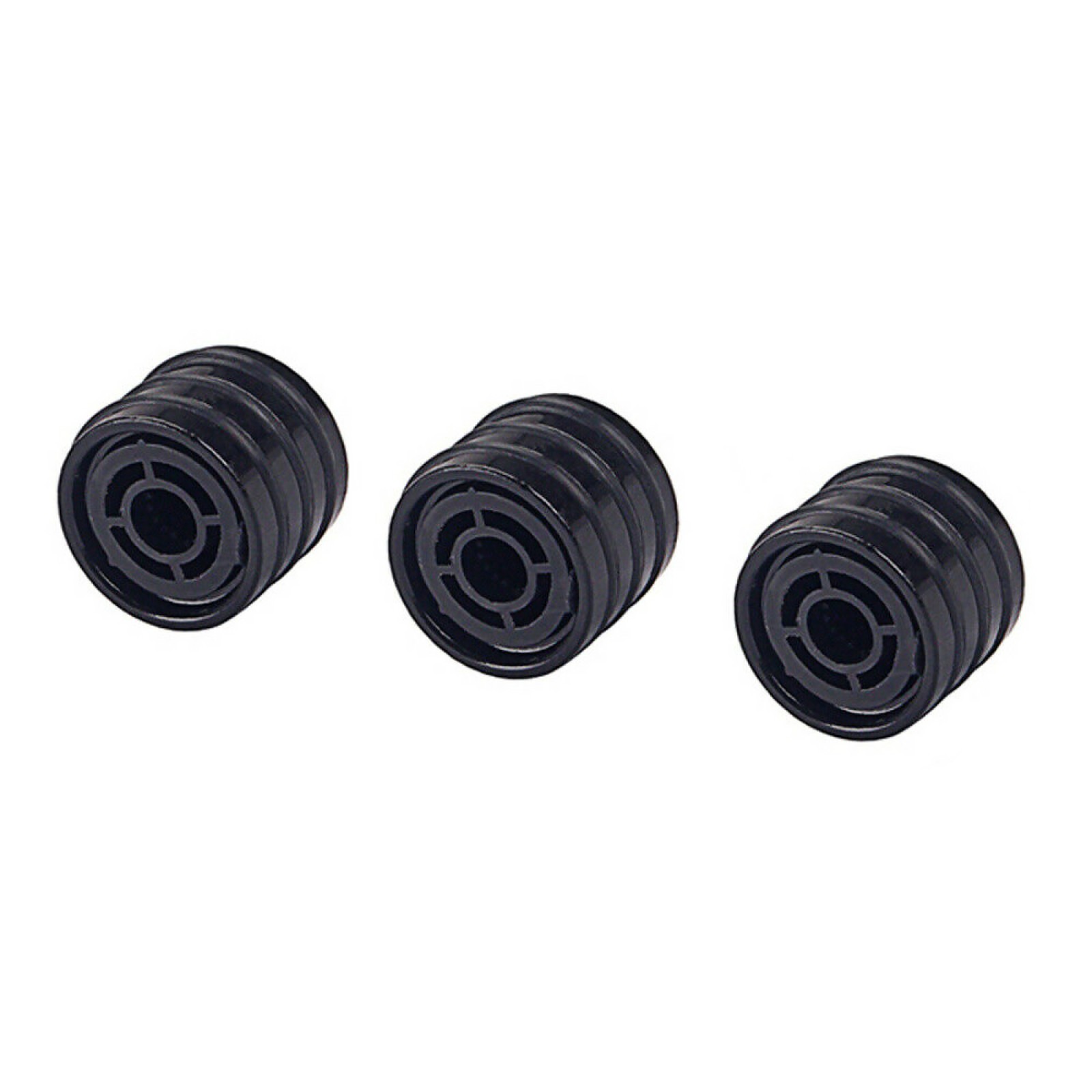 3PCS Guitar Volume Control Knobs O-Ring Metal Replacement Parts for Bass