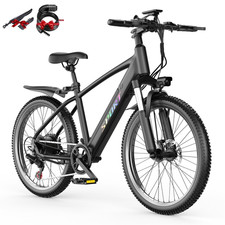 Electric Bike for Adults, 1500W Peak Motor, 25Mph,65Miles 48V 10AH 7-Speed ebike