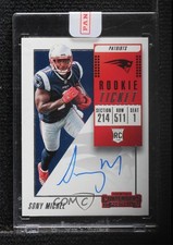 2018 Panini Contenders Rookie Ticket RPS Sony Michel #111 Auto zr9