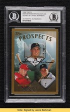 BAS 1999 Topps Prospects Lance Berkman Mike Frank #205 BGS Authentic READ 0mc3
