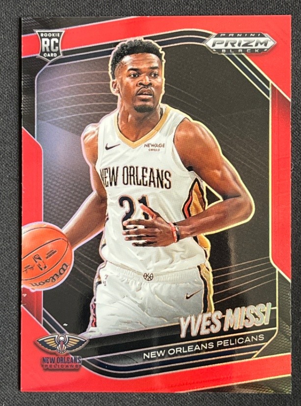 Yves Missi 2024-25 Panini Prizm Black RC Red /299 #3