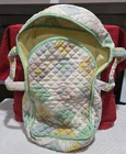 Vintage Cabbage Patch Kids Quilted Baby Carrier 1983 Pastel Multi-Color