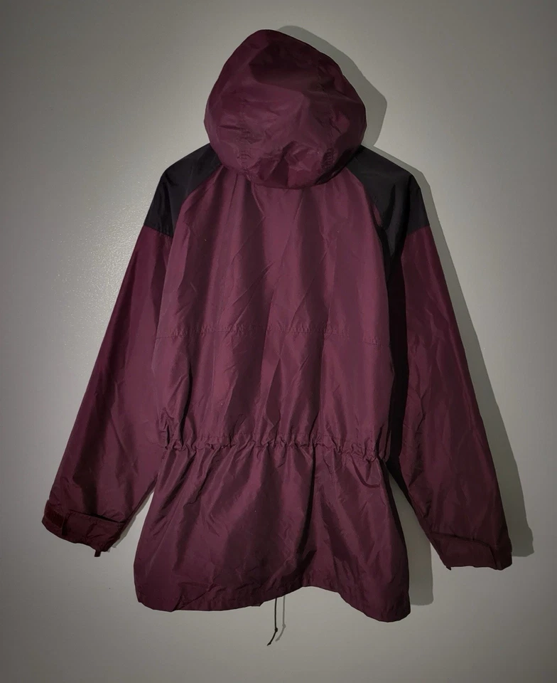 Vintage Columbia Burgundy Rain Jacket Parka - Image 2 of 3