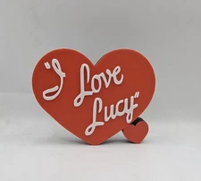 1950s TV Show I Love Lucy Sign Desk Shelf Home Decor Art