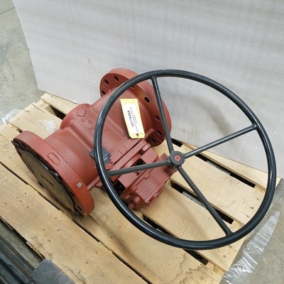 Flowserve 6-QVB-31C810E1M33GHKR 6'' Plug Valve, 300 Class, WCB Body, CF8M Plug