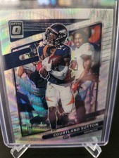 Courtland Sutton 2021 Panini Optic SILVER CHROME PRIZM 180/299 SP MINT Broncos