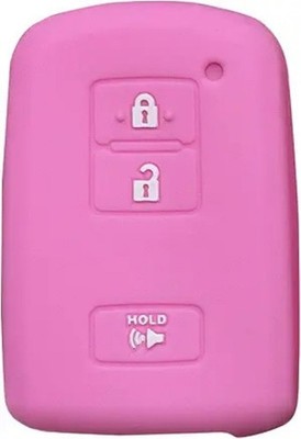 3-Button Key Fob Case Cover for 2012-2023 Vehicles - Remote Protec Model: Pink