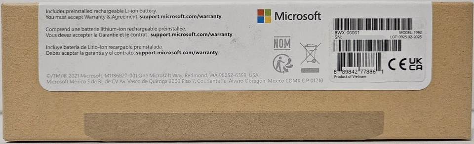 Microsoft Surface Slim Pen 2 (8WX-00001) Model 1962 - Matte Black - Image 3 of 4