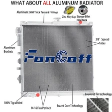 2-Row Aluminum Radiator Fit 2007-2014 Toyota Tundra SR SR5/ Sequoia 4.6L 5.7L V8