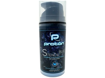 (239,7 /L)NEU! PROTON Professional Stencil Primer Gel - BLAU - 100ml -INKgrafiX 