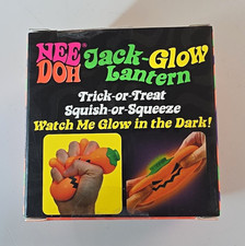 Nee Doh Jack-Glow Lantern Glow in the Dark Squish Squeeze Toy Purple Ages 3