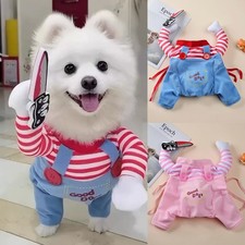Funny Dog Cat Pet Halloween Cosplay Costumes Overalls Party Clothes Outfit '